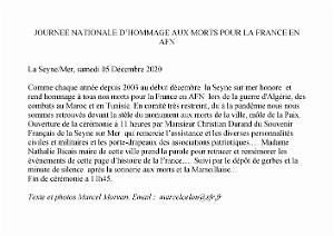 2020 12 05 LA SEYNE SUR MER JOURNEE NATIONALE HOMMAGE AUX MORTS POUR LA FRANCE EN AFN (0)